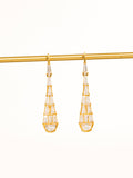 Ronze 18K Gold Non-Tarnish CZ Serpent Earrings