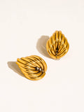 Lysandra 18K Gold Non-Tarnish Layered Teardrop Earrings