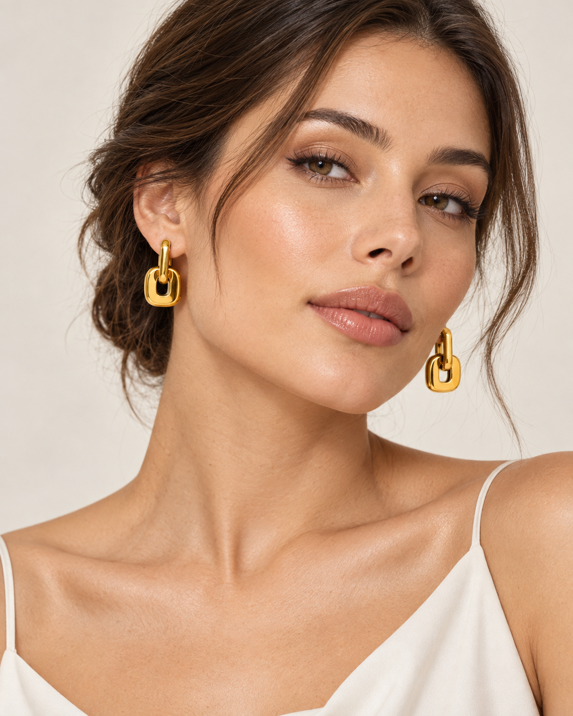 Arliss 18K Gold Non-Tarnish Link Drop Earring